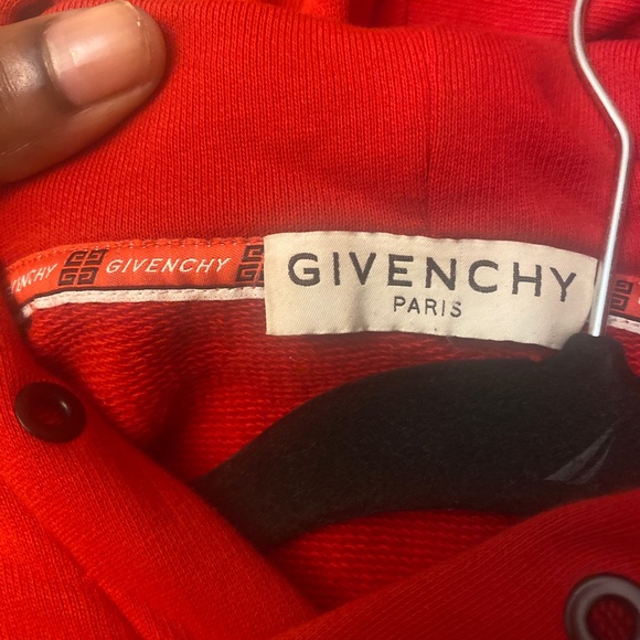 Red Givenchy hoodie